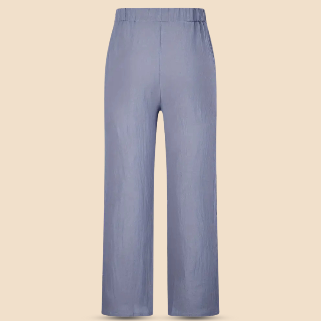 SOLVAAR – Men’s Cotton Pants with Compass Print