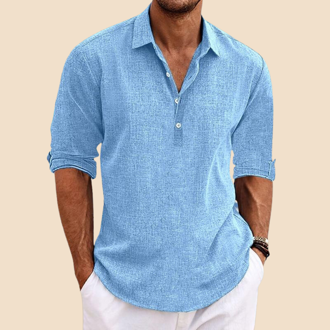 AZURELLO – Lightweight Linen Shirt for Men
