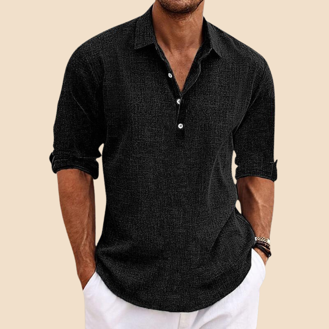 AZURELLO – Lightweight Linen Shirt for Men