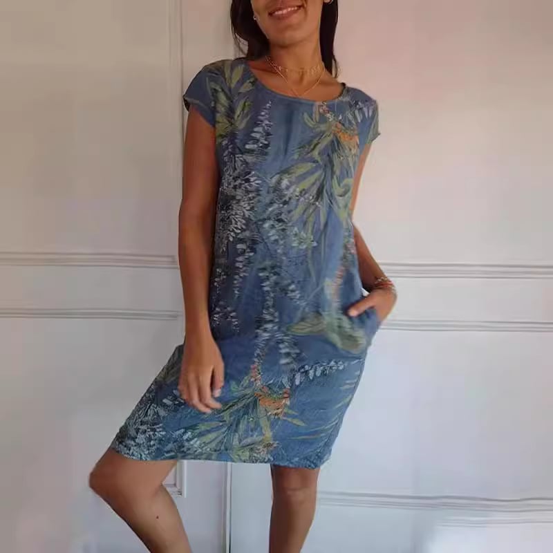 LYRA – Tropical Print Midi Dress