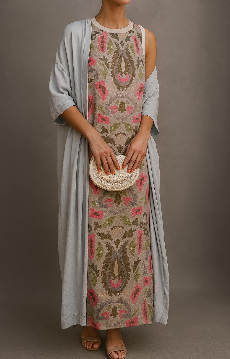 RAFFAELLA – Elegant Dress with Matching Stole