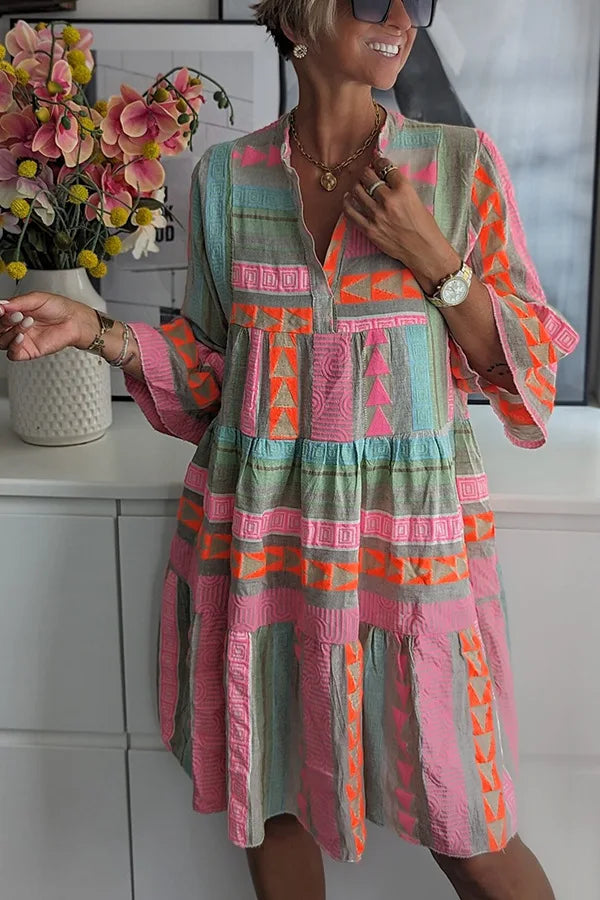 ALINA – Boho Ruffled Summer Dress