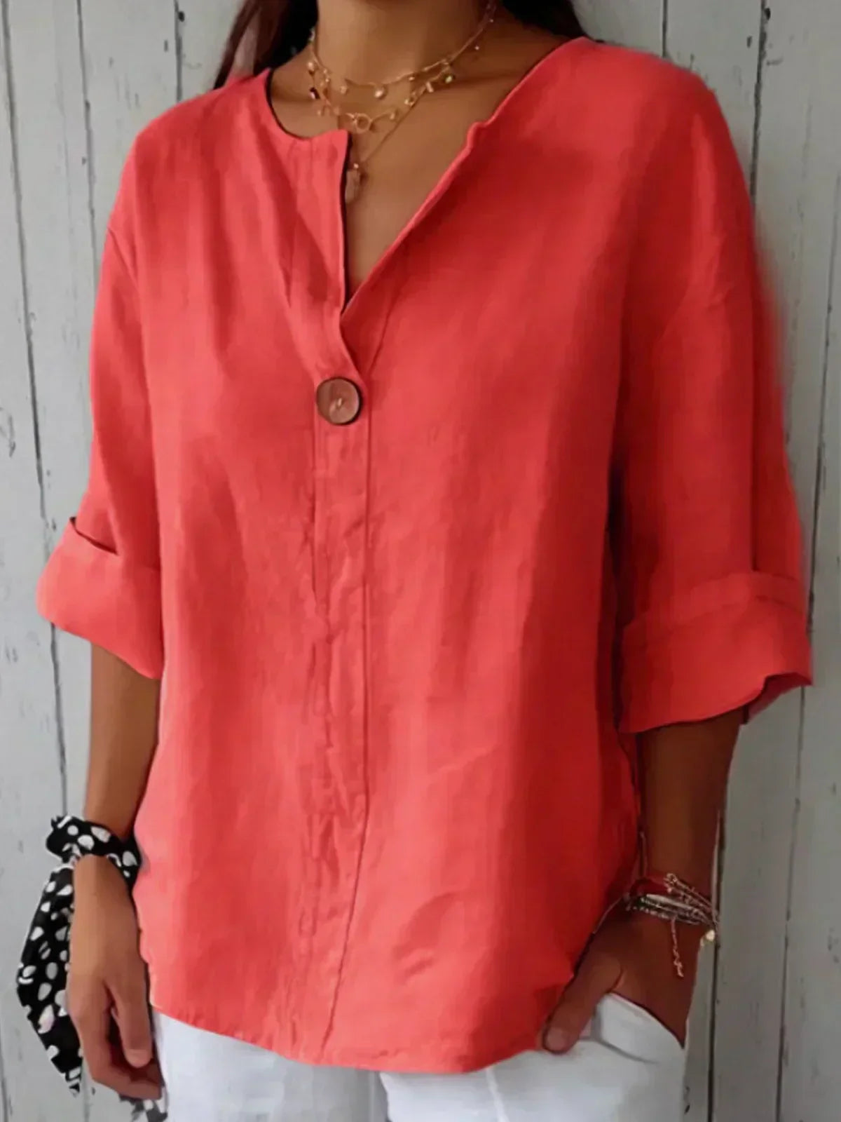 Shira – Soft Casual V-Neck Top