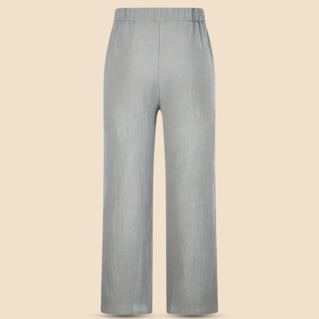 SOLVAAR – Men’s Cotton Pants with Compass Print