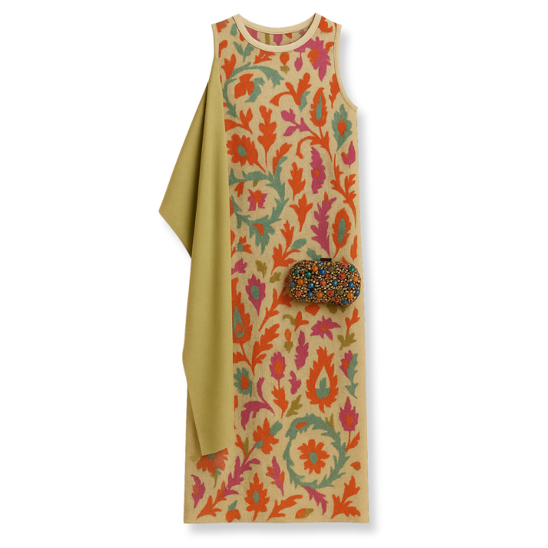 RAFFAELLA – Elegant Dress with Matching Stole