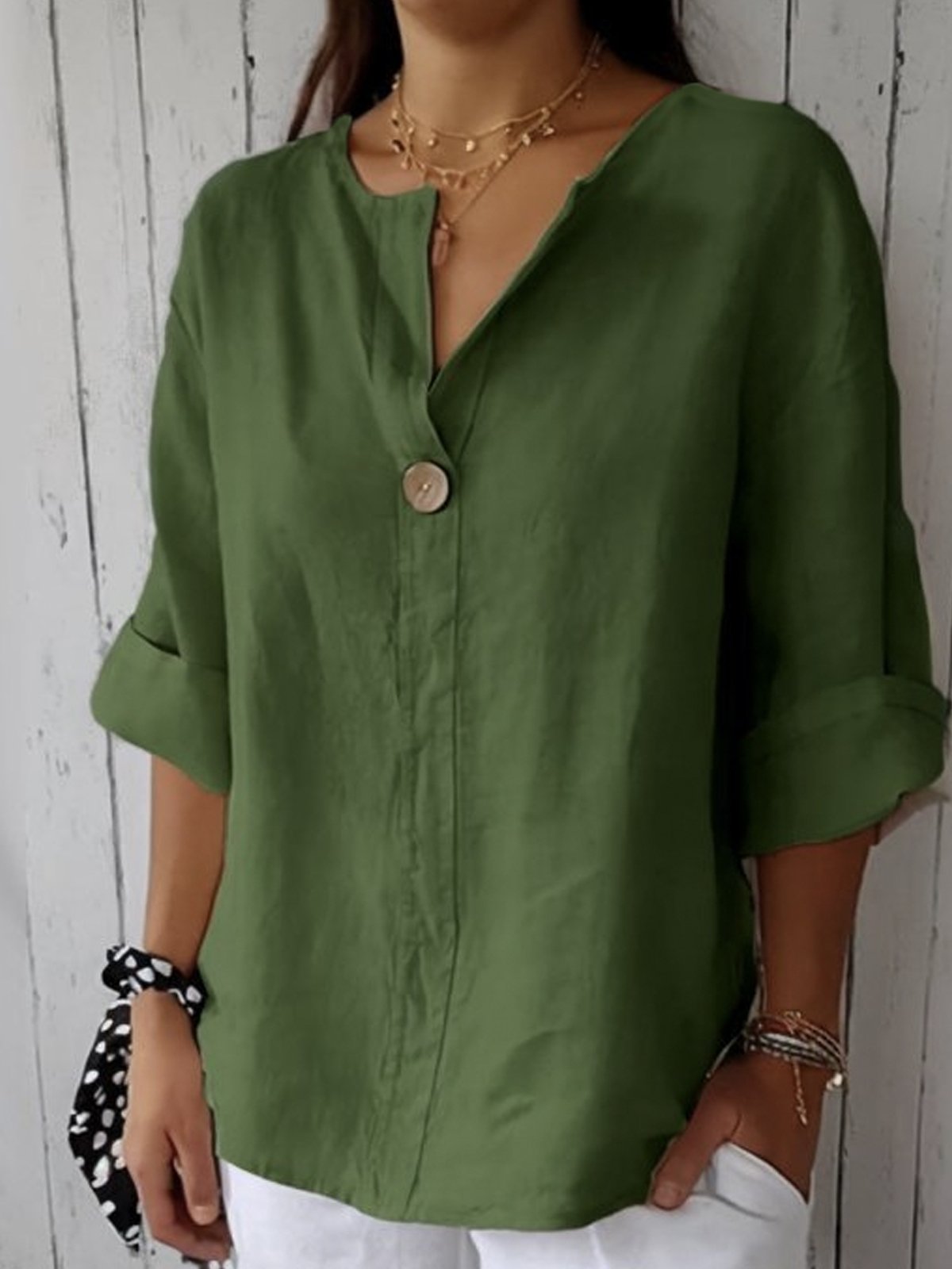 Shira – Soft Casual V-Neck Top