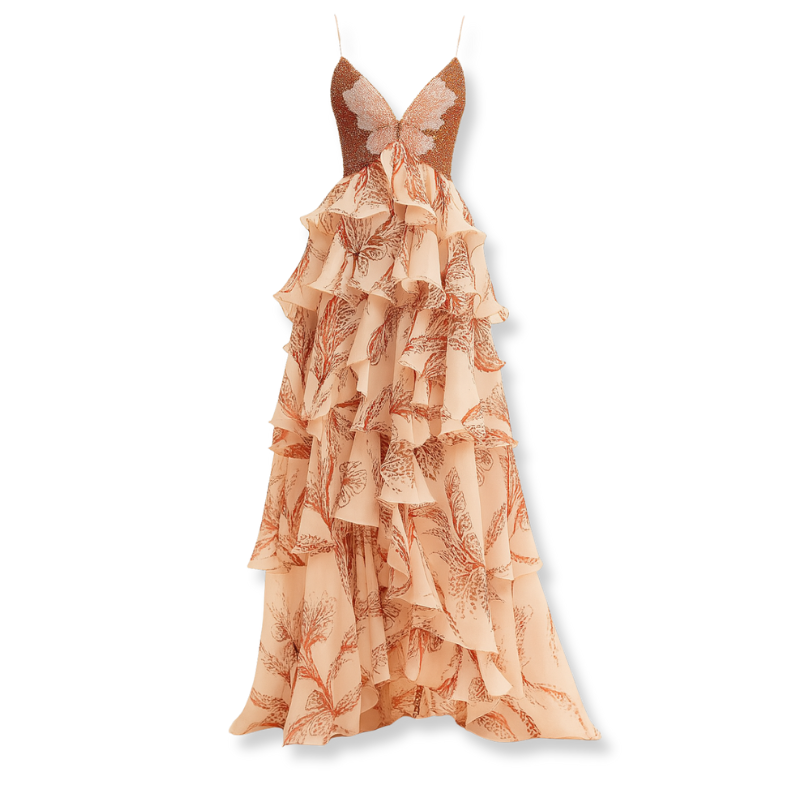 NAYARA – Bohemian Ruffle Dress