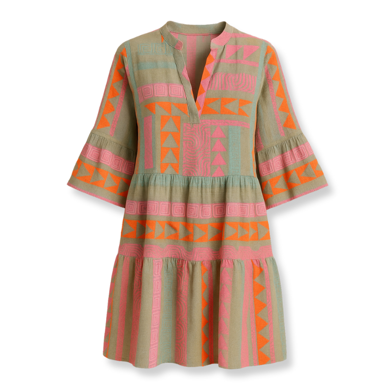 ALINA – Boho Ruffled Summer Dress