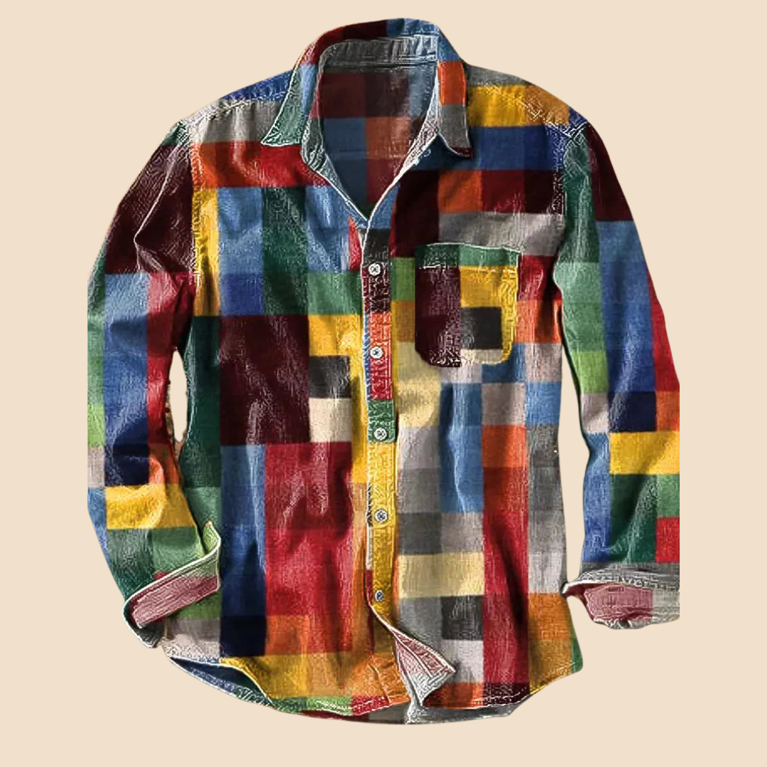 COLORADO – Vintage Rainbow Long-Sleeve Shirt
