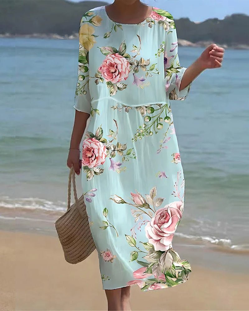 SOLVANA – Sunset Blossom Dress