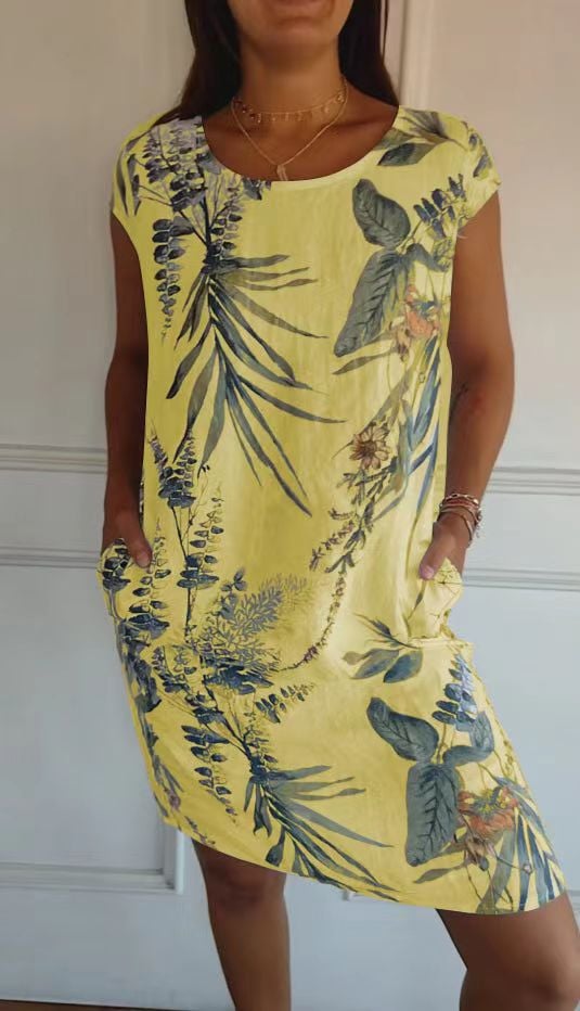 LYRA – Tropical Print Midi Dress