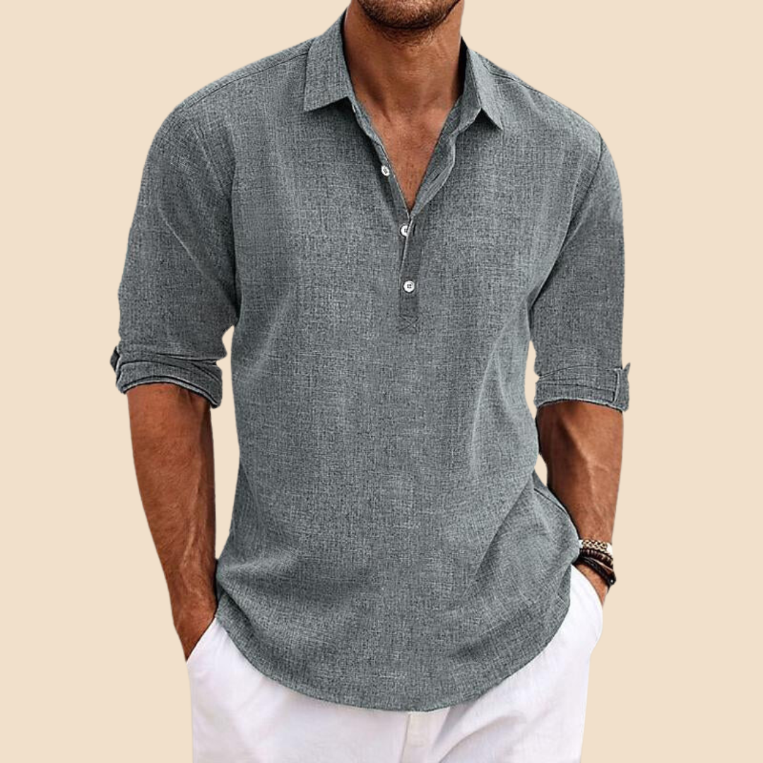 AZURELLO – Lightweight Linen Shirt for Men