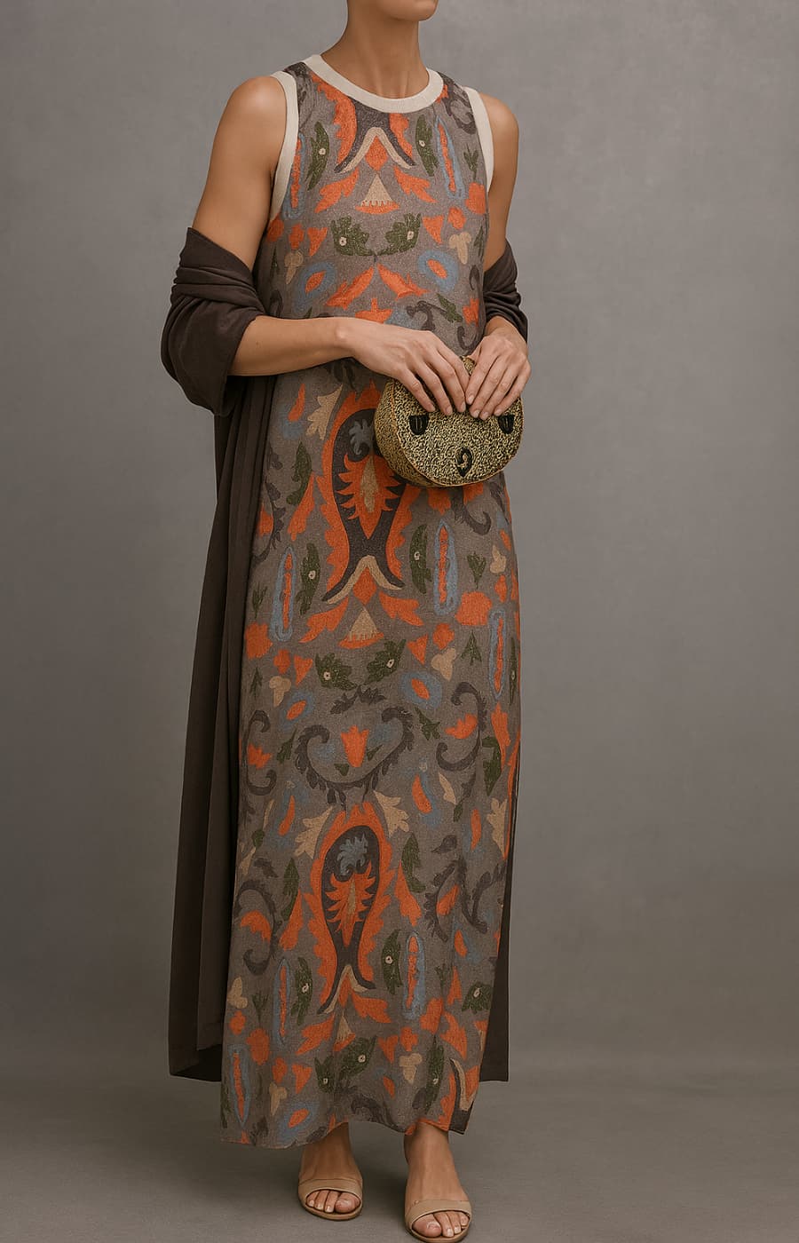 RAFFAELLA – Elegant Dress with Matching Stole