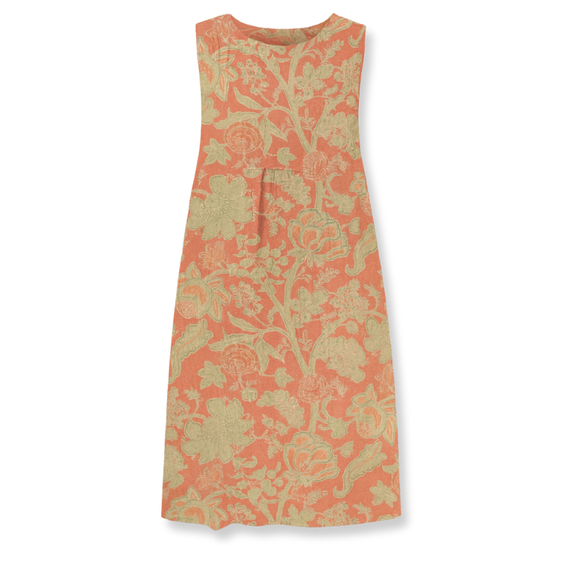 AURELIA – Midi Dress with Vintage Floral Print