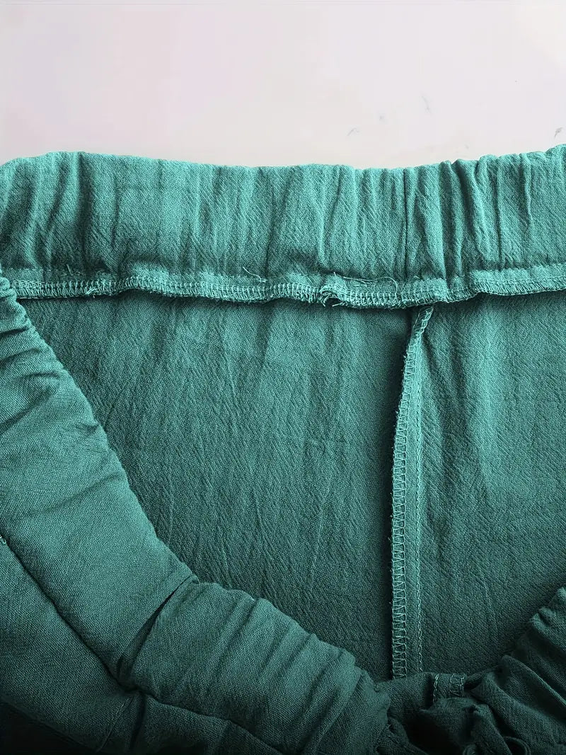 SOLVAAR – Men’s Cotton Pants with Compass Print