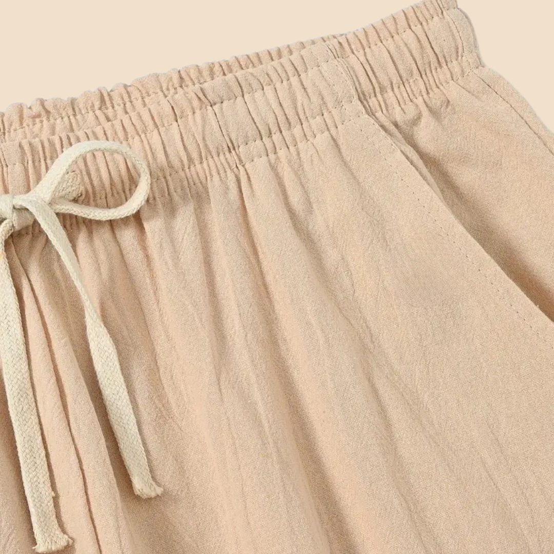LYRINN – Casual Cotton Pants with Linen Look