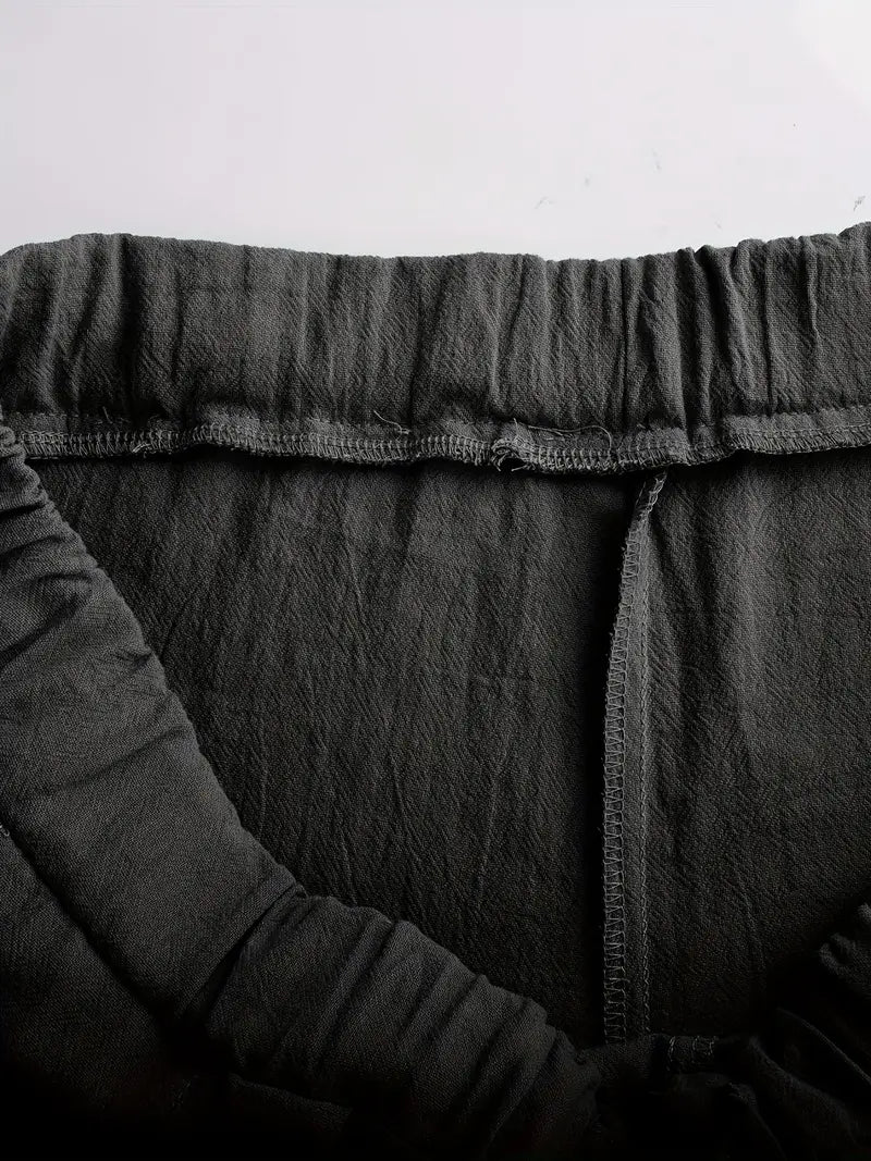 SOLVAAR – Men’s Cotton Pants with Compass Print