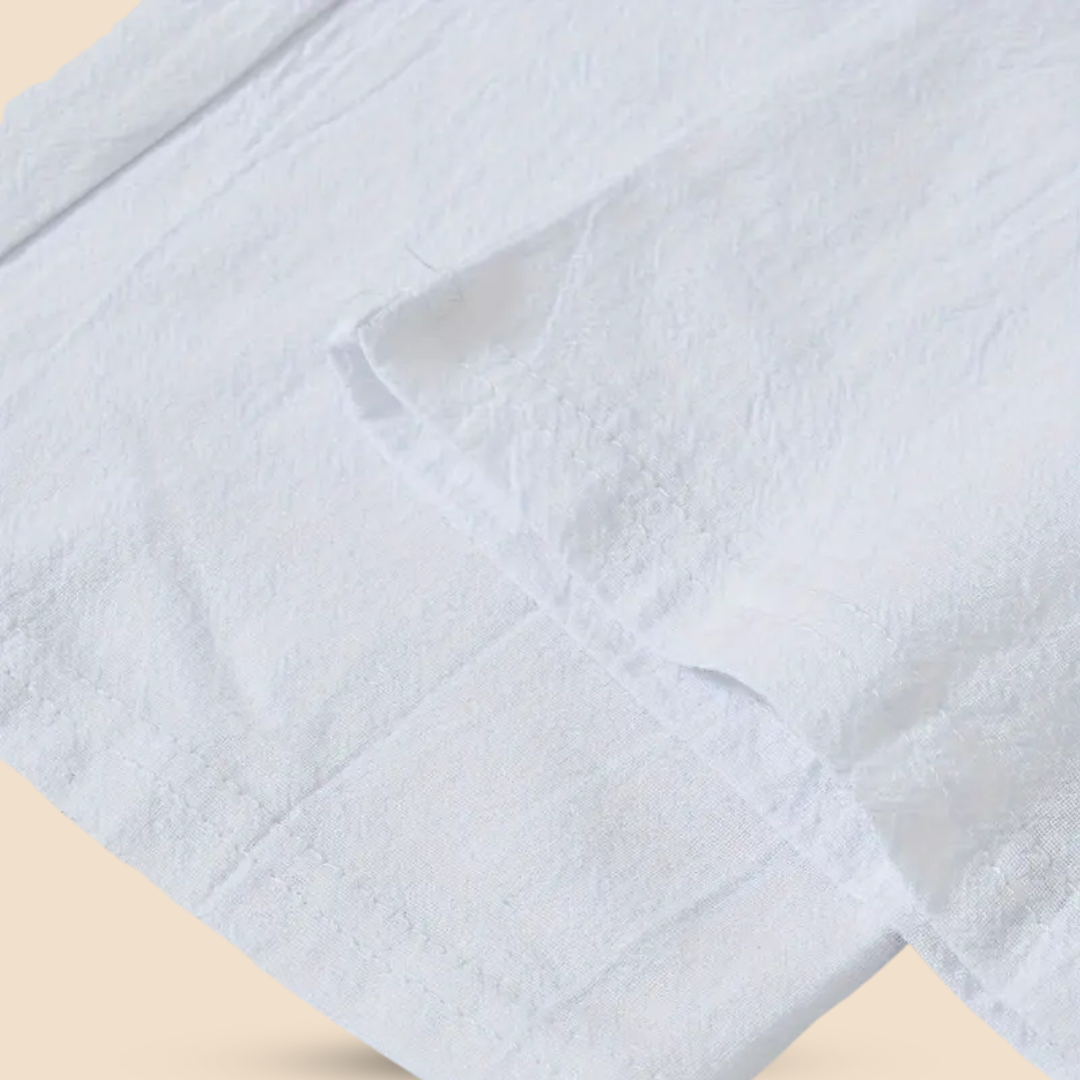 LYRINN – Casual Cotton Pants with Linen Look