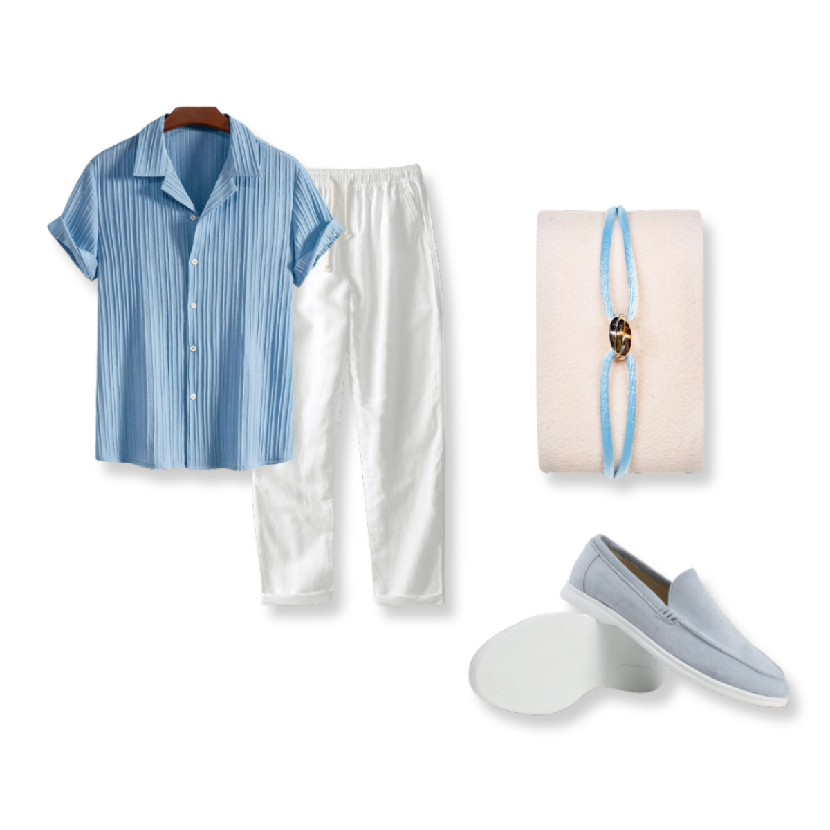 Blue & White Breeze