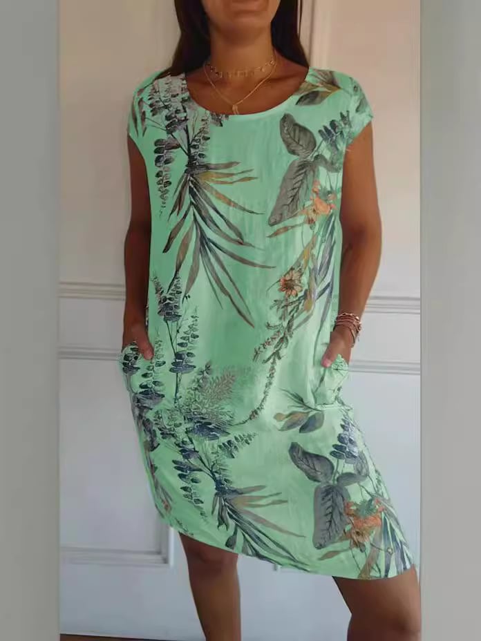 LYRA – Tropical Print Midi Dress