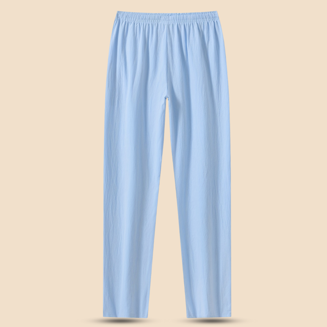 LYRINN – Casual Cotton Pants with Linen Look
