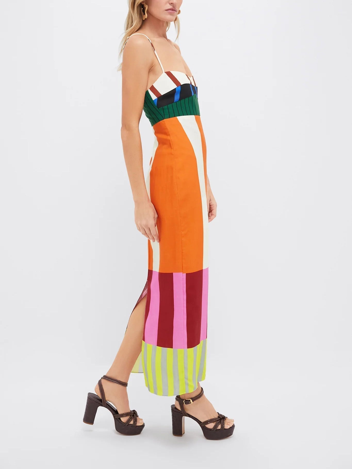 PALMIRA – Colorful Striped Maxi Dress