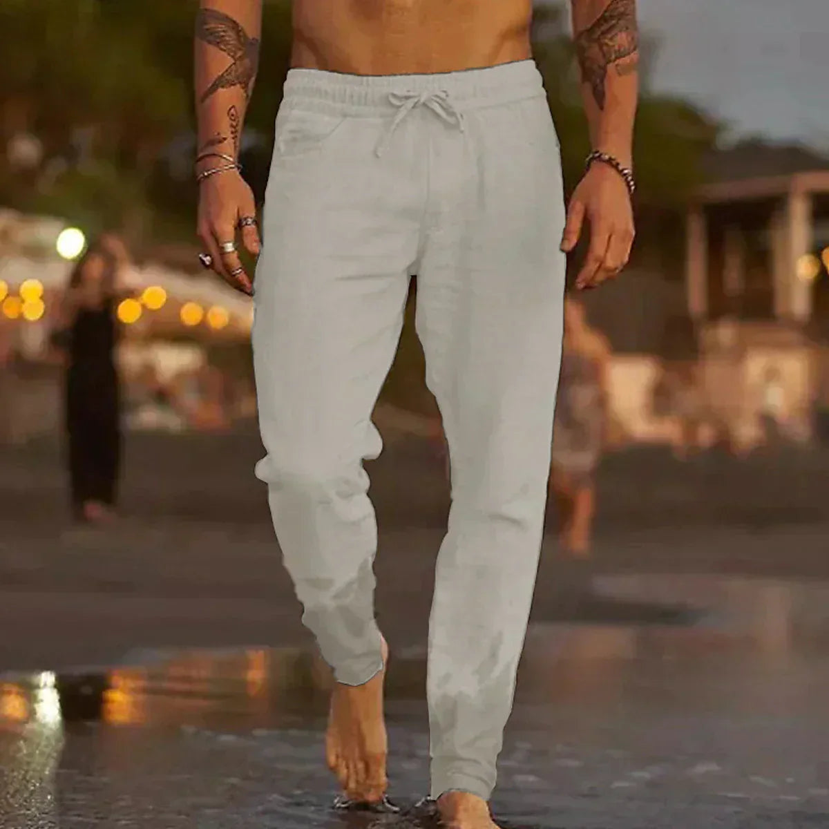 Venturo – Men’s Linen Beach Pants