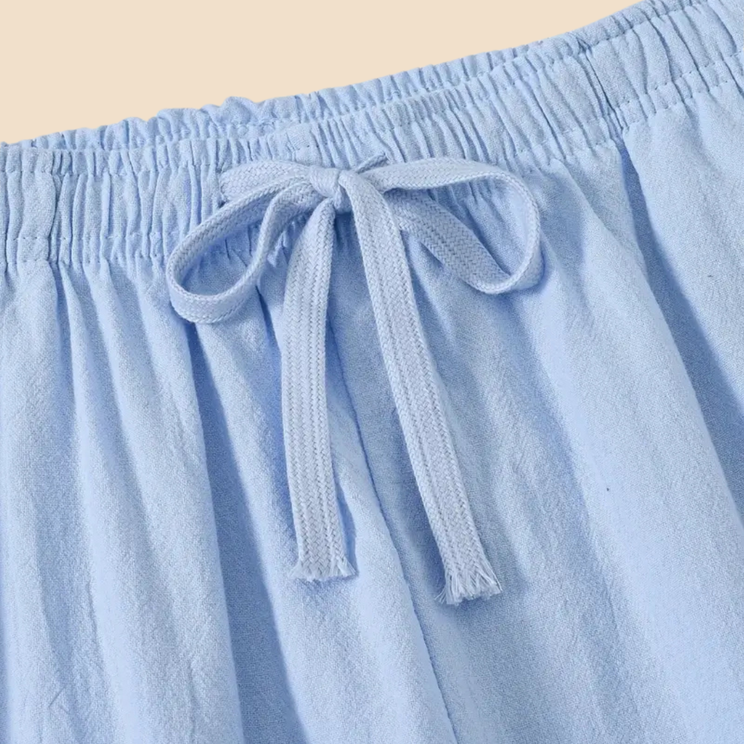 LYRINN – Casual Cotton Pants with Linen Look