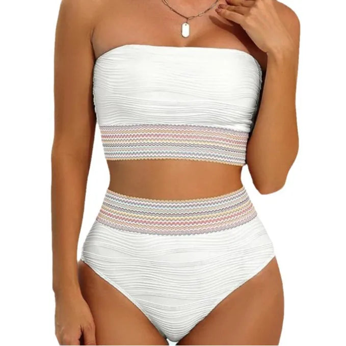 Tereza – Women’s Strapless High-Waist Bikini