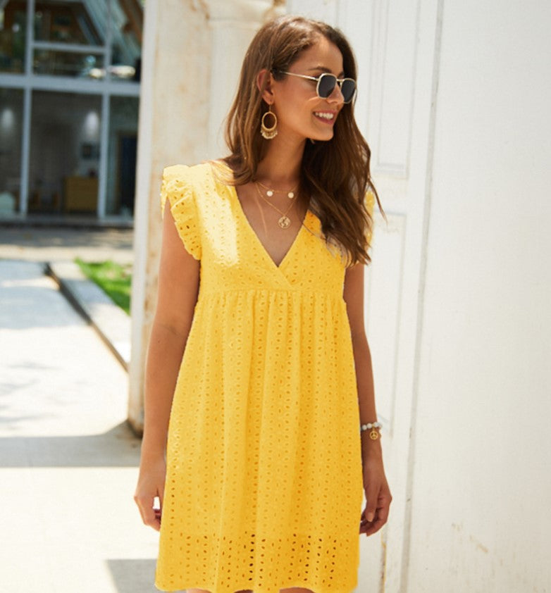 MAELLA – Women’s Summer Dress with Built-In Shorts