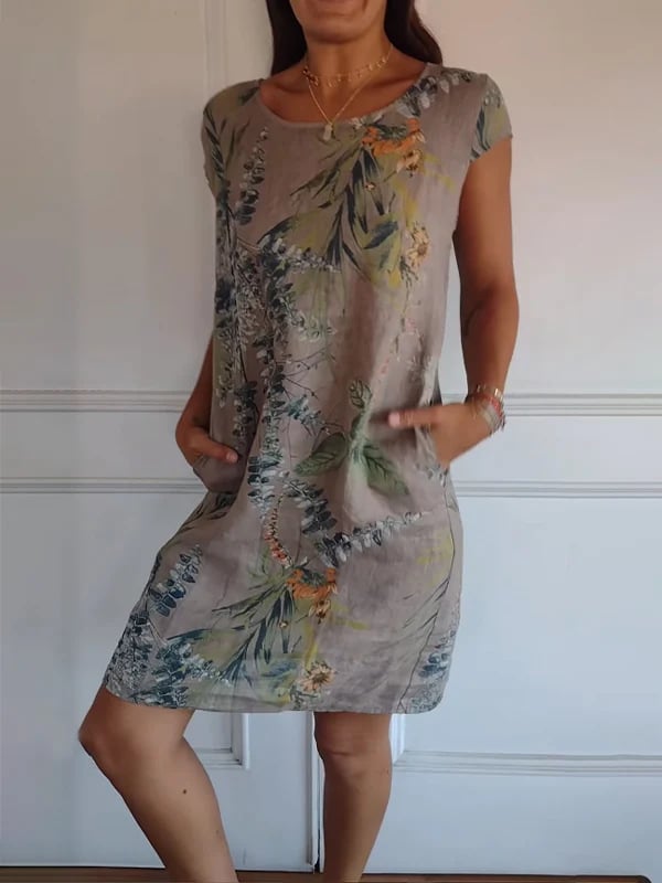 LYRA – Tropical Print Midi Dress