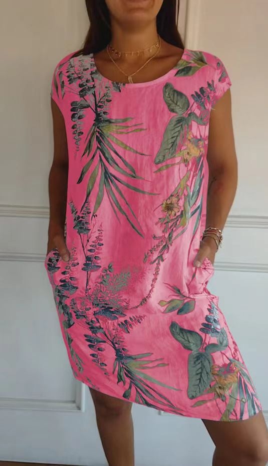 LYRA – Tropical Print Midi Dress