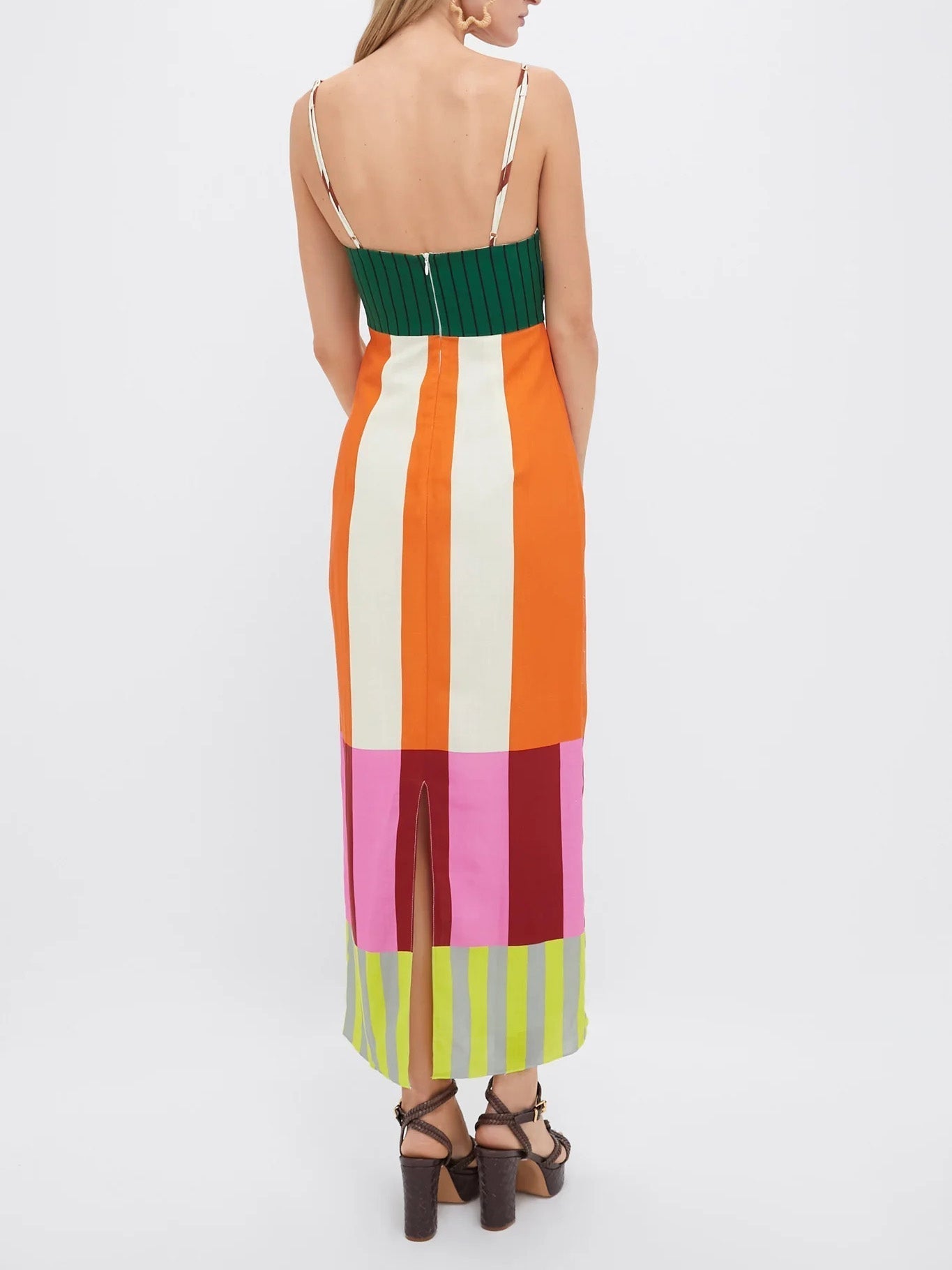 PALMIRA – Colorful Striped Maxi Dress