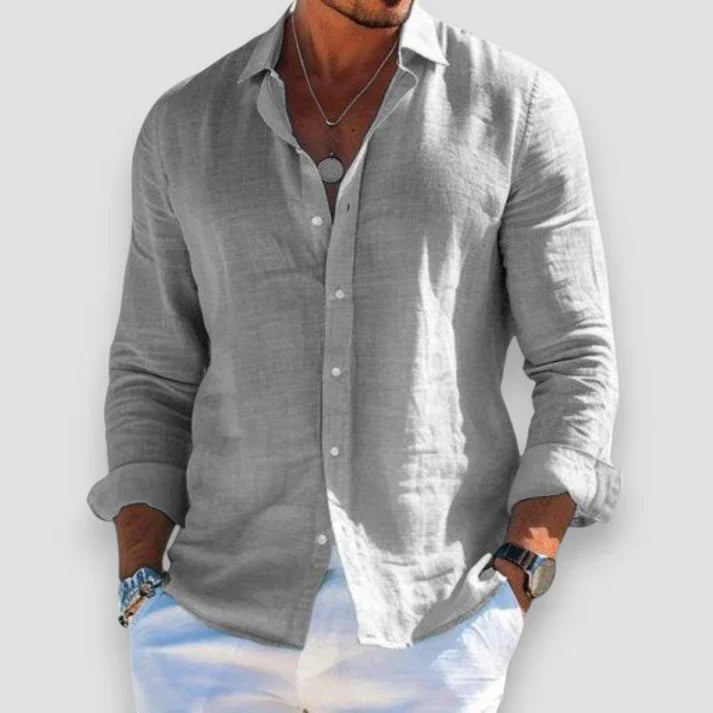 Alesso – Men’s Long-Sleeve Linen Shirt