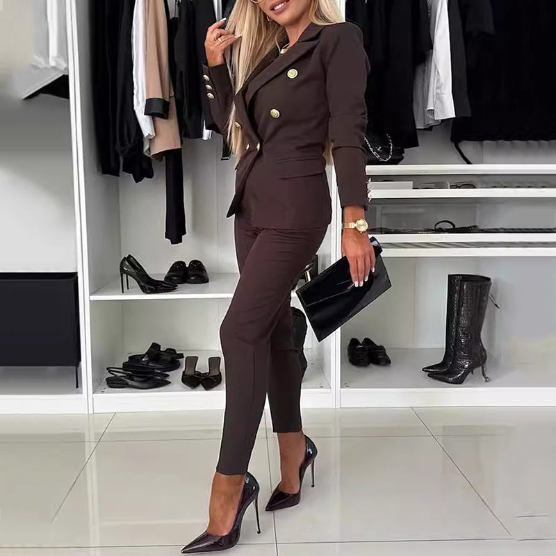 Lina – Elegant Pantsuit with Blazer and Trousers