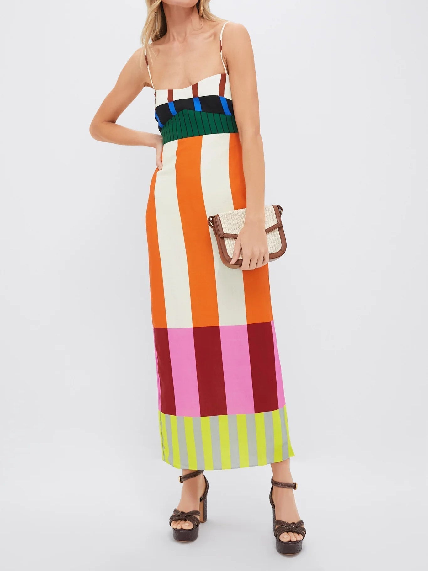 PALMIRA – Colorful Striped Maxi Dress